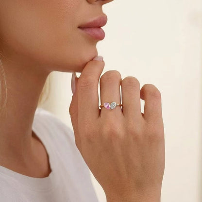Water Drop Zircon Ring – Dainty Holiday Gift for Her