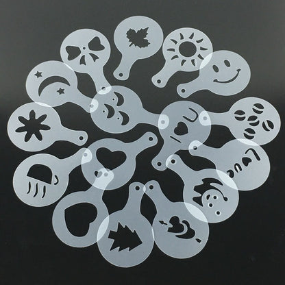 Plastic Garland Mold For Coffee Foam Patterns