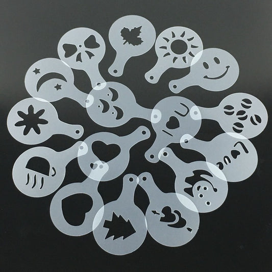 Plastic Garland Mold For Coffee Foam Patterns