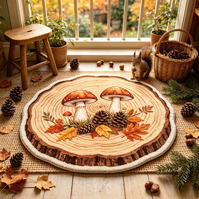 Festive Circular Rug