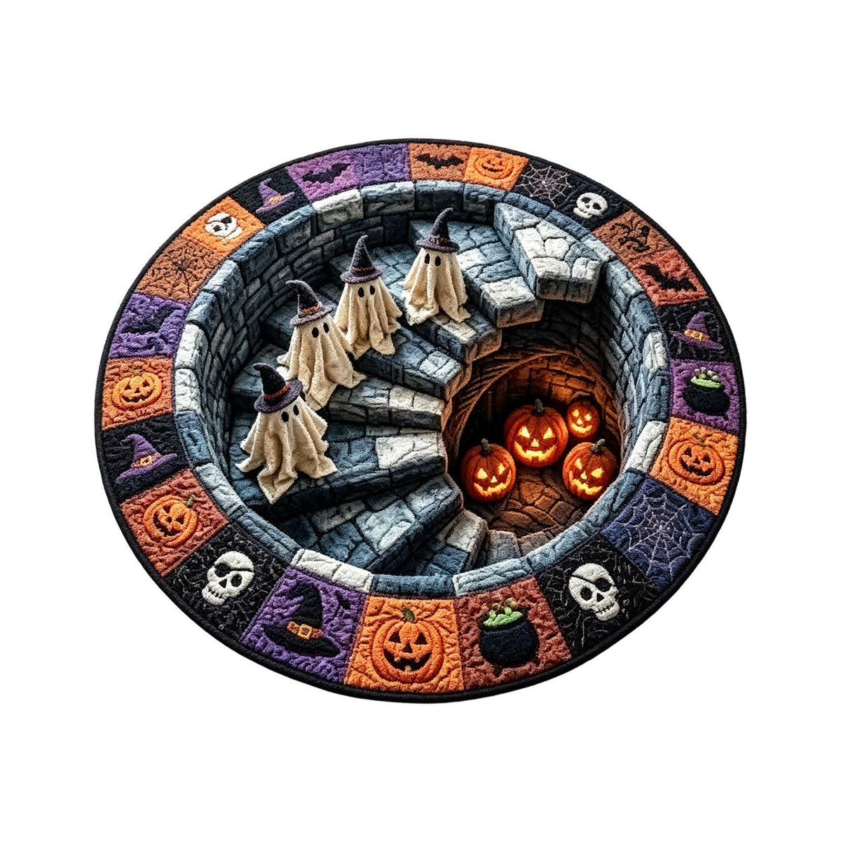 Festive Circular Rug