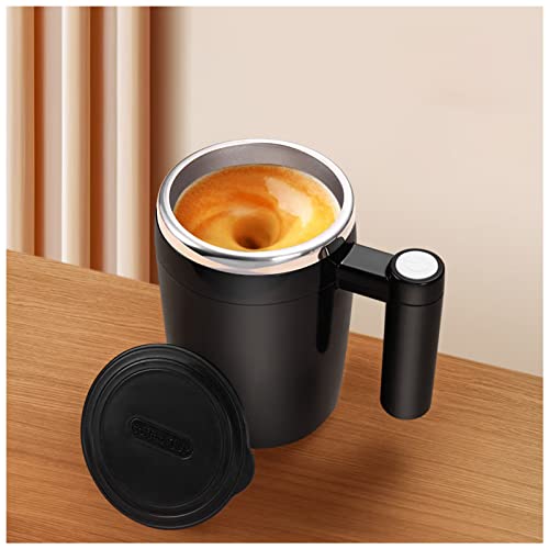 B-Black Color Rechargeable Self Stirring Mug – Magnetic Auto Mixer Cup