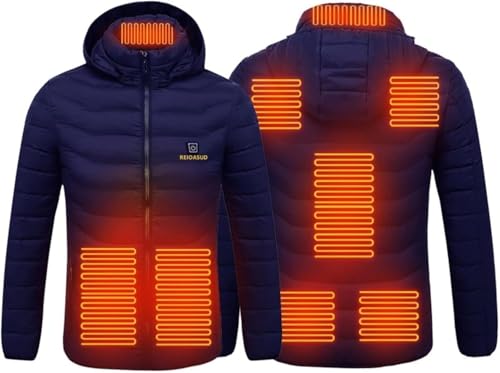 1 Color Heated Hoodie Jacket with Carbon Fiber Heating Zones