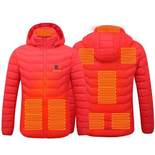 2 Color Heated Hoodie Jacket with Carbon Fiber Heating Zones