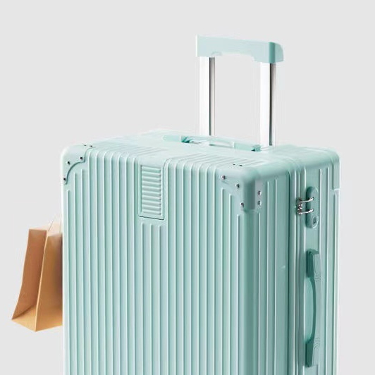 Vintage suitcase lady