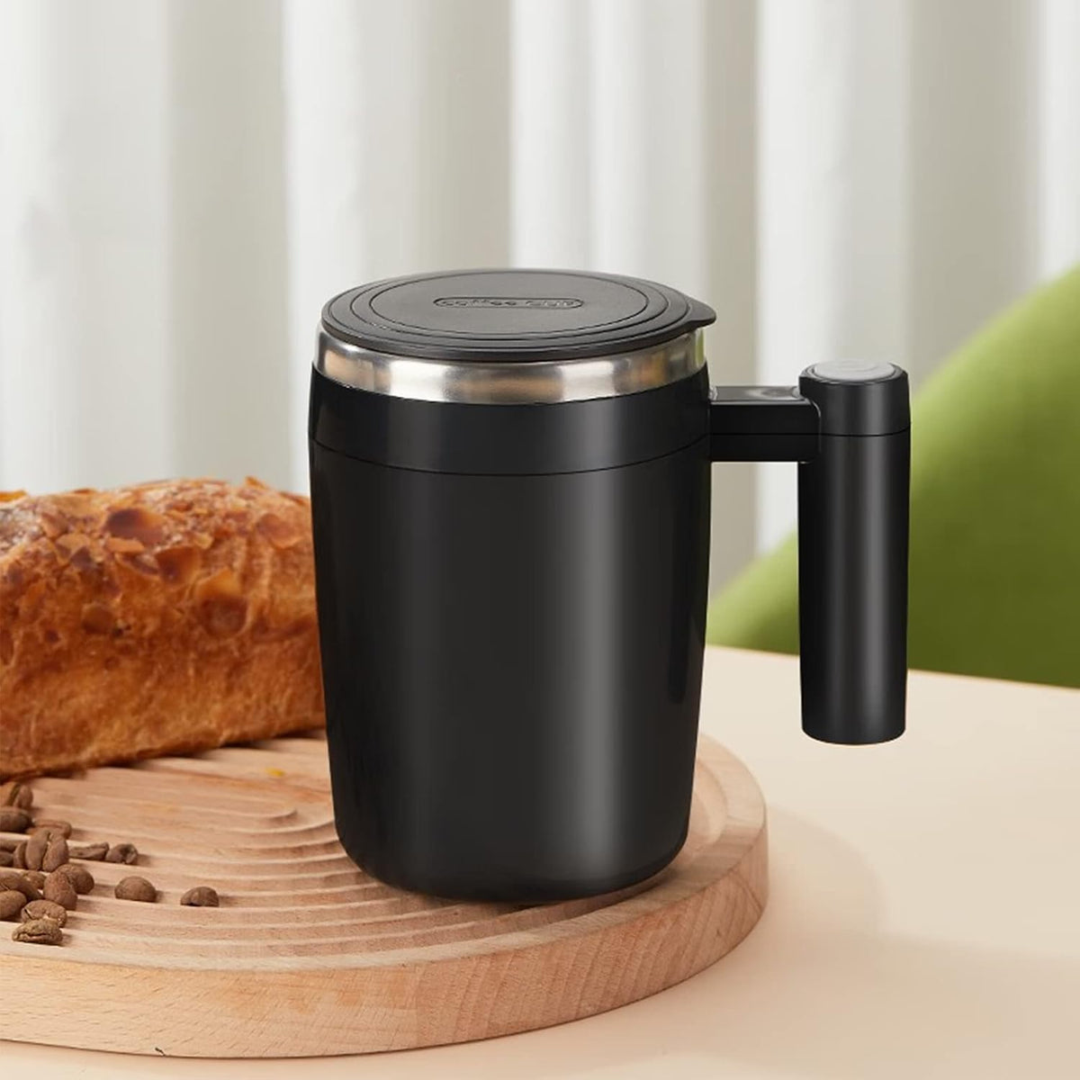 Rechargeable Self Stirring Mug – Magnetic Auto Mixer Cup