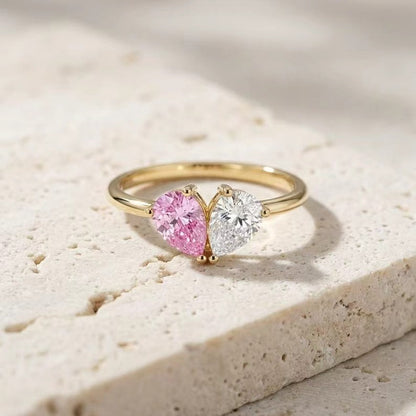 Water Drop Zircon Ring – Dainty Holiday Gift for Her