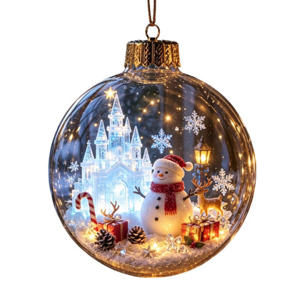 Personalized Snowman Christmas Ornament – Custom Holiday Keepsake Gift
