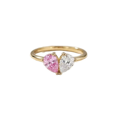 Water Drop Zircon Ring – Dainty Holiday Gift for Her