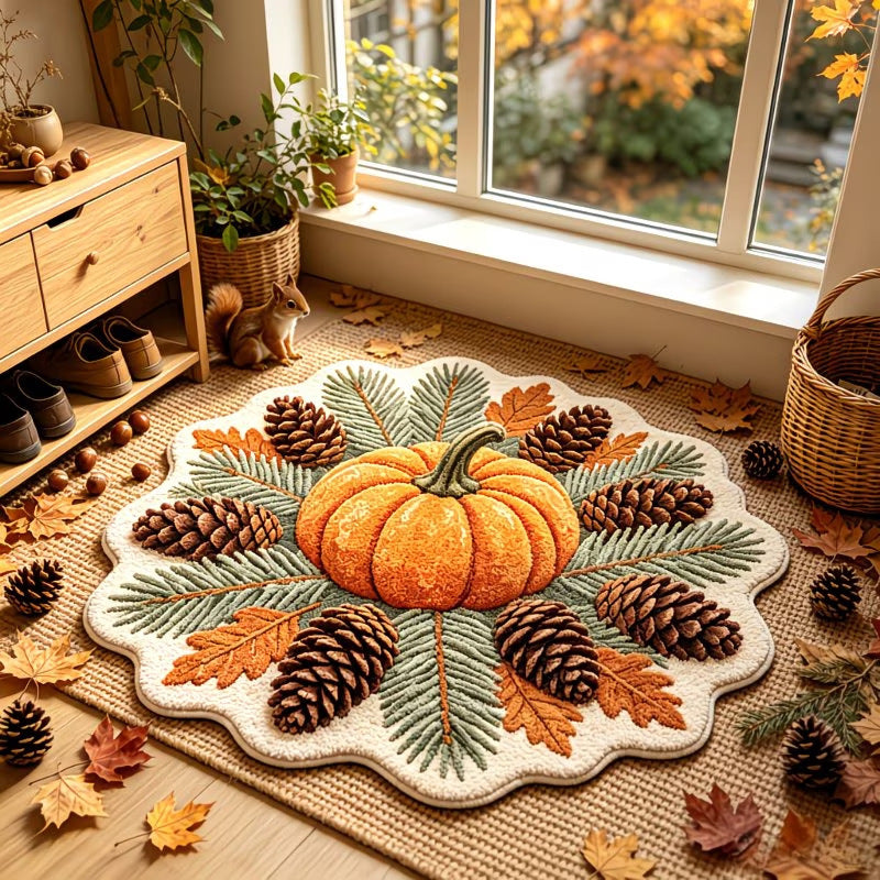 Festive Circular Rug