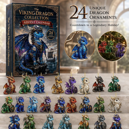 24-Day Dragon Ornament Christmas Countdown Blind Box