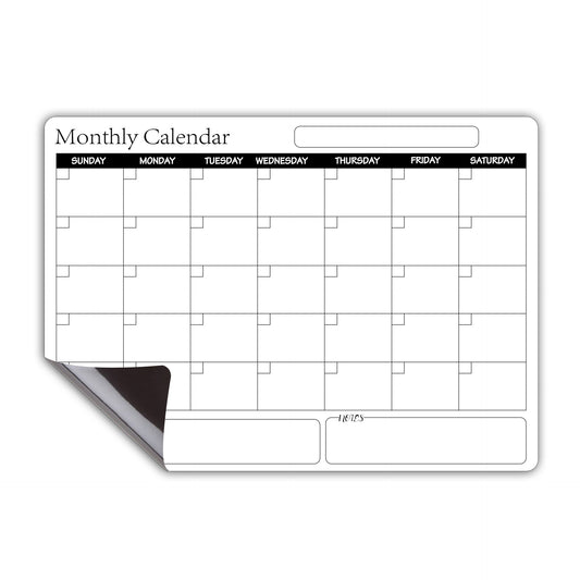 A3 Rewritable Magnetic Calendar Soft Whiteboard Planner