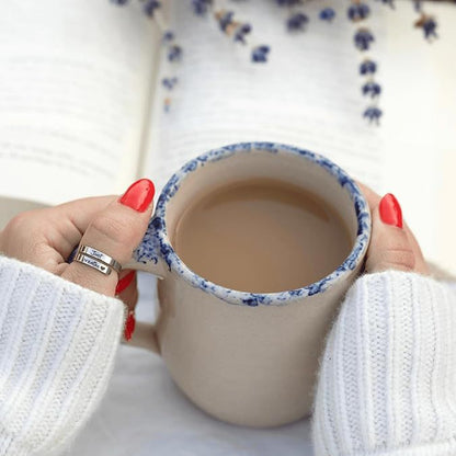 Just Breathe Heart Ring